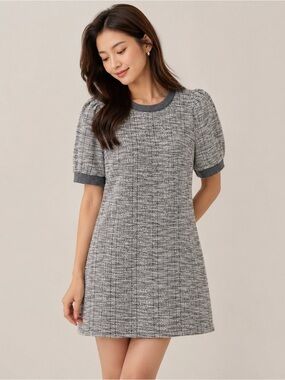Bcbgeneration plaid tweed mini dress Small